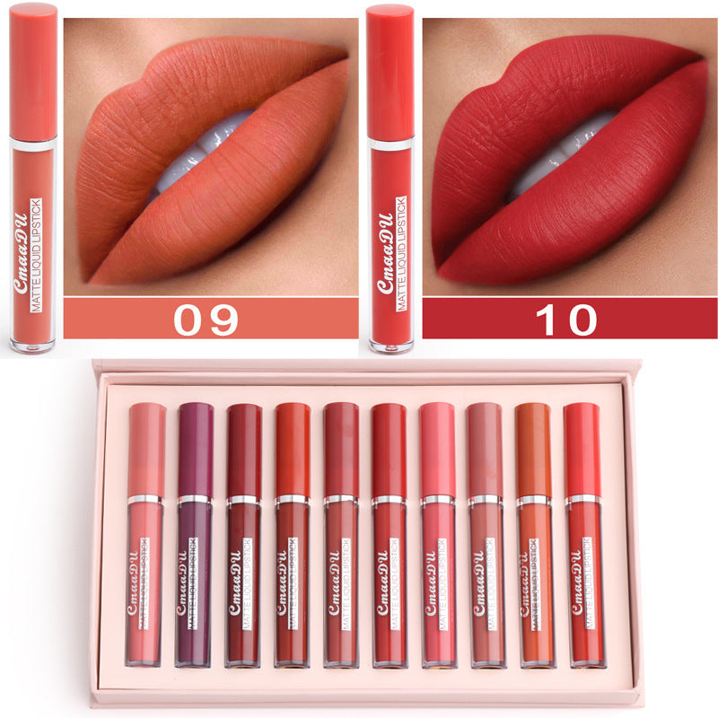 VelvetStay Matte Lip Kit – 10 Shades